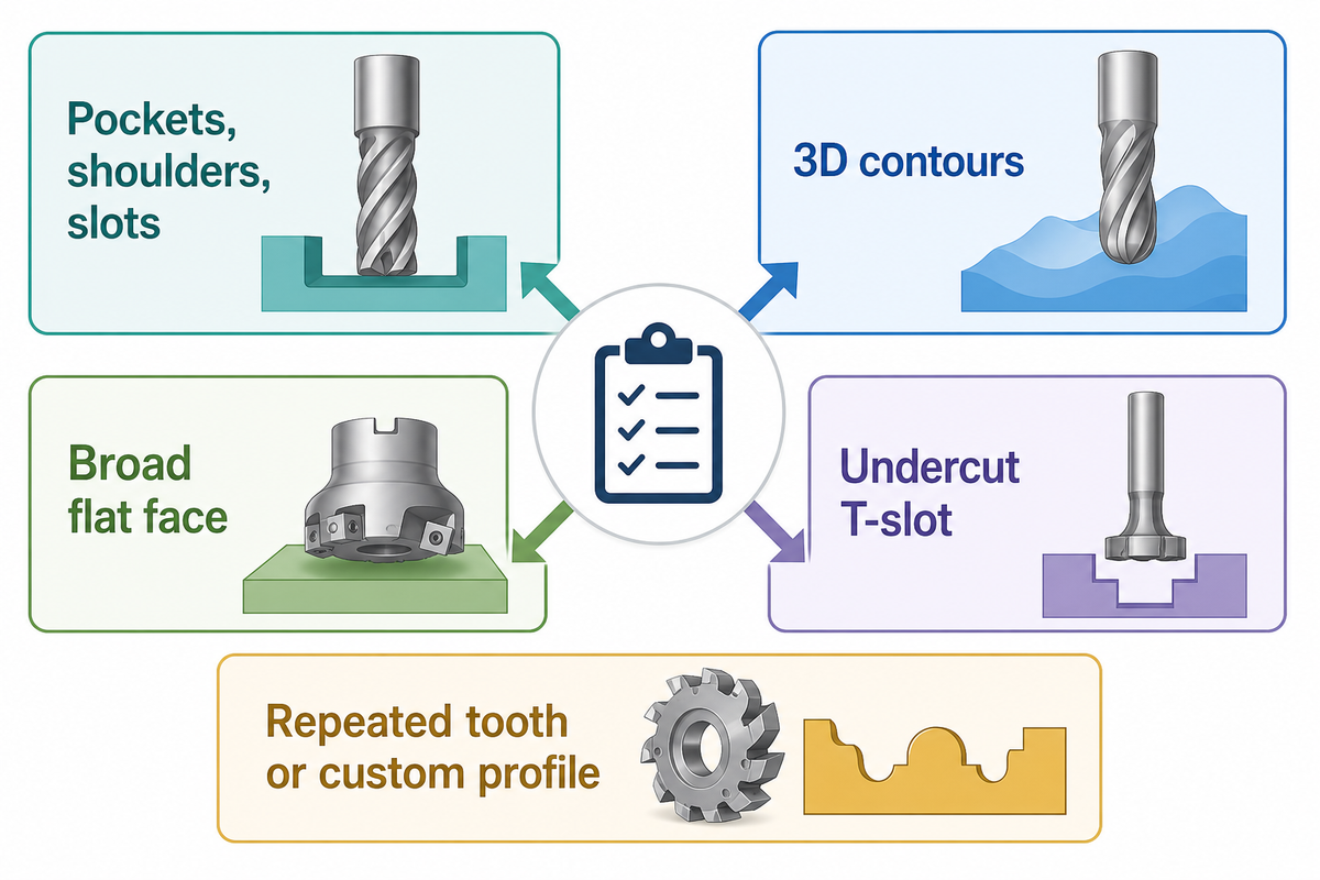 Feature-to-Cutter Decision Matrix: 16 Common Types — Shanghai Zhenling Hardware Co., Ltd.