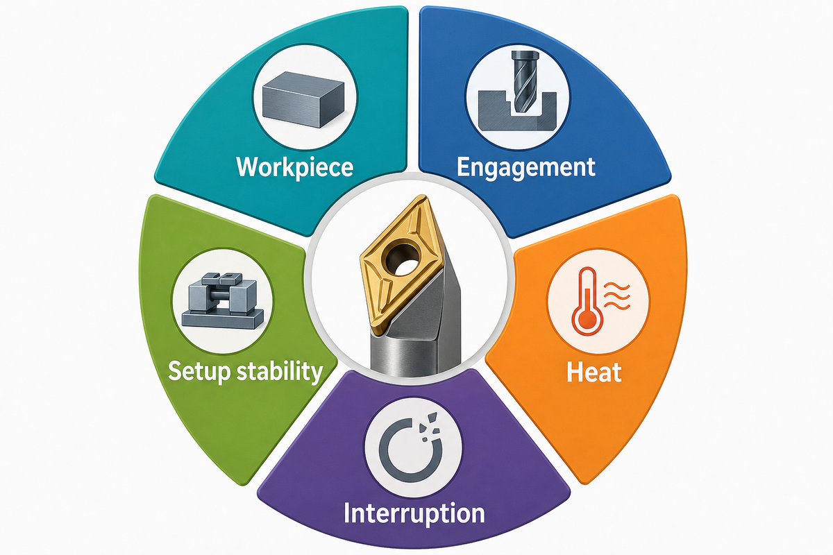 Cutter Material and Coating by Workpiece — Shanghai Zhenling Hardware Co., Ltd.